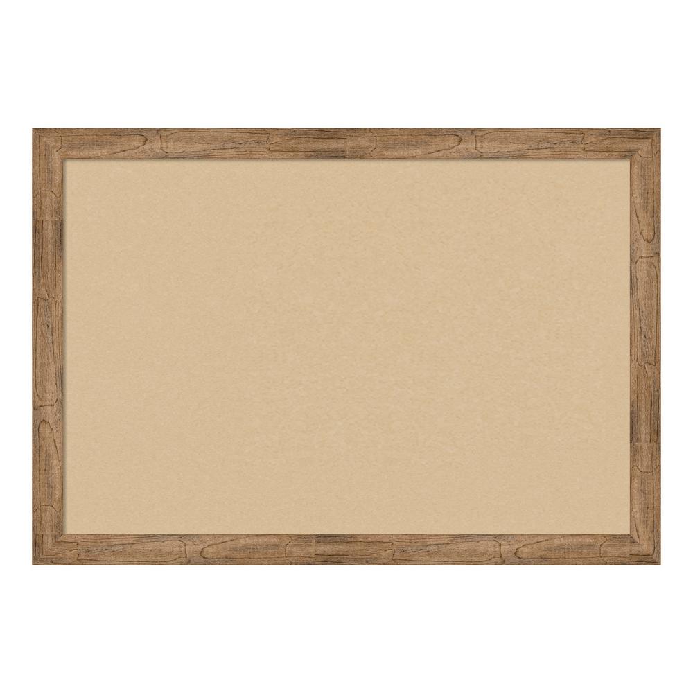 Amanti Art Owl Brown Narrow Framed Beige Cork Memo Board Dsw4093328 The Home Depot