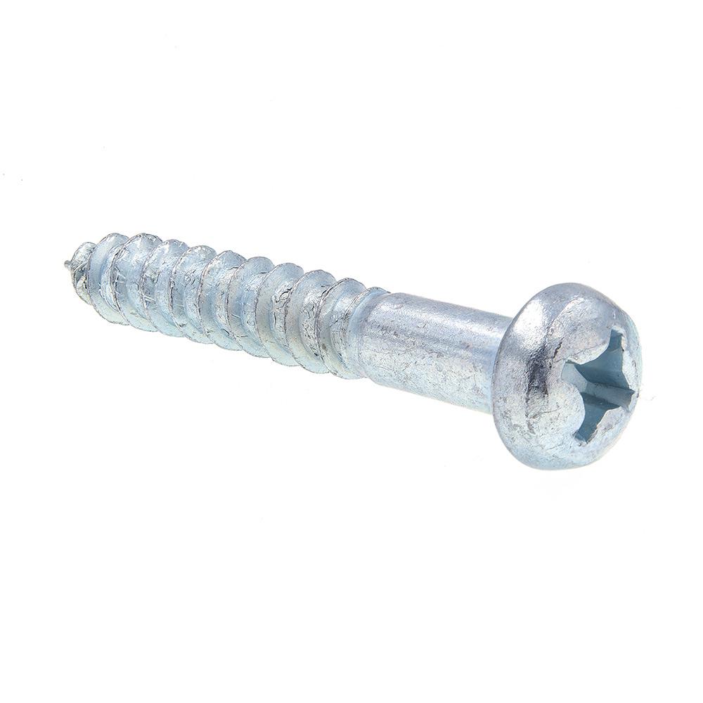 Prime-Line 9211562 Wood Screws Slotted Drive Zinc Plated Steel 25-Pack Prime-Line Products Round Head #12 X 2-1//2 in