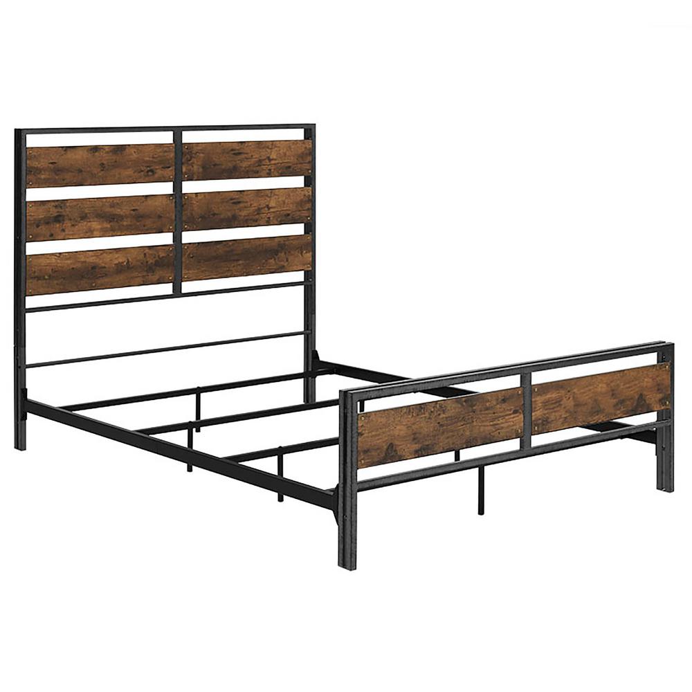 Walker Edison Furniture Company Brown Queen Bed Frame HDQSLRW The
