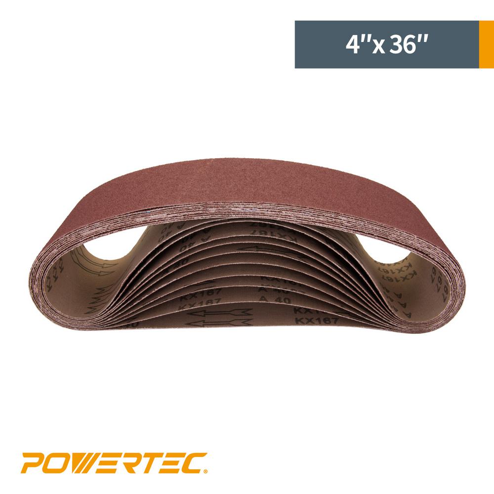 6 Pack 4 X 36 Inch 100 Grit Aluminum Oxide Premium Multipurpose Sanding Belts