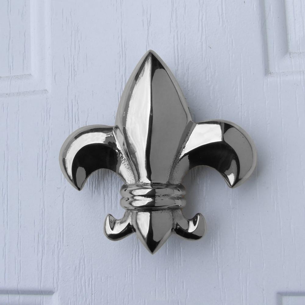 Michael Healy Nickel Silver Fleur De Lys Door Knocker Mhs173 The Fleur De Lys Door Knocker Mhs173