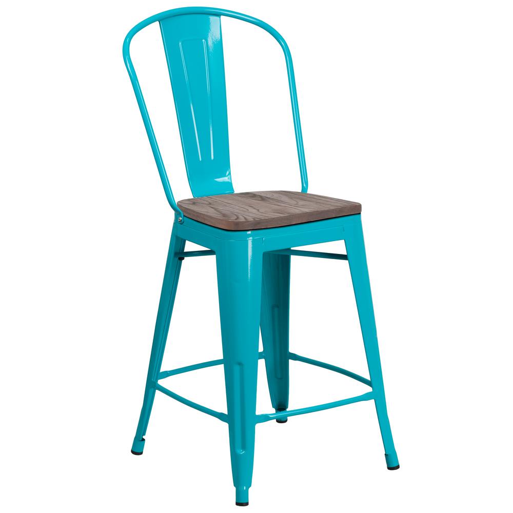 Flash Furniture Crystal Teal Blue Bar Stool Cga Et 249943 Cr Hd Crystal Teal Blue Bar Stool