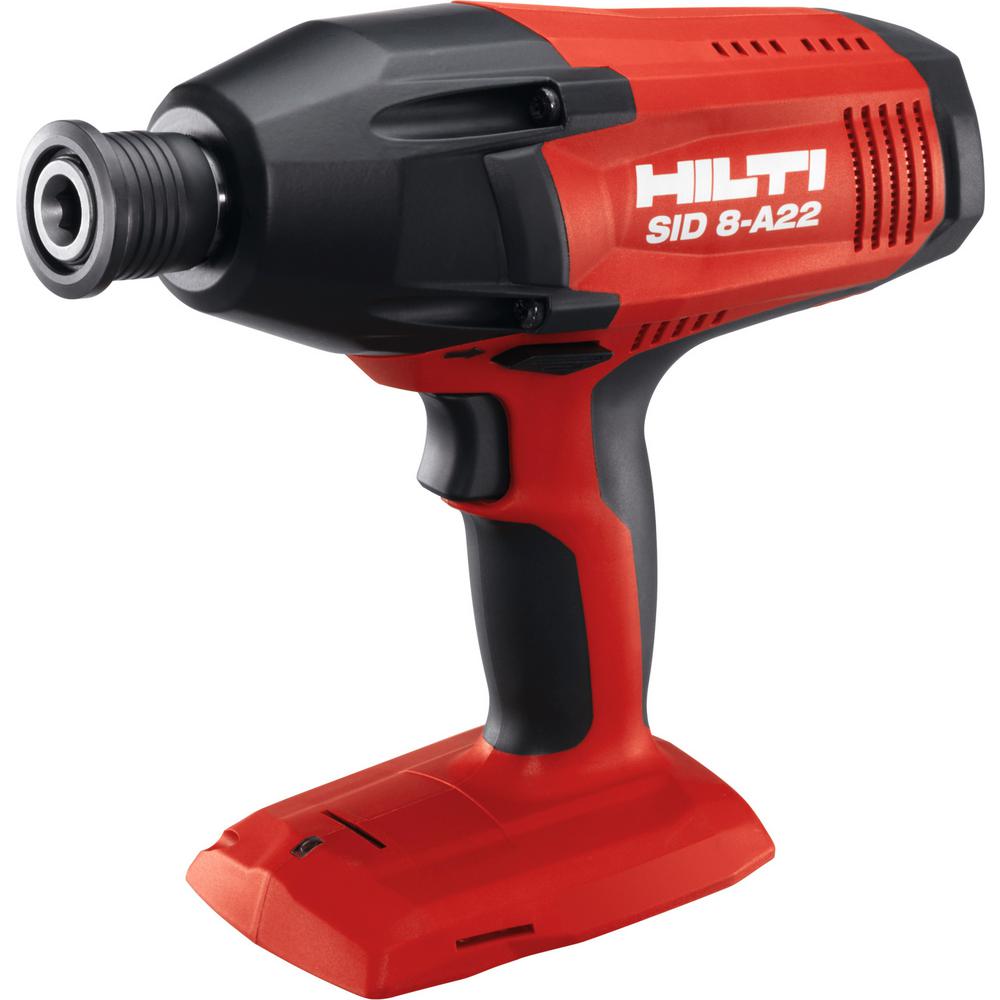 Hilti 22Volt LithiumIon 7/16 in. Hex Cordless SID 8 Impact Driver