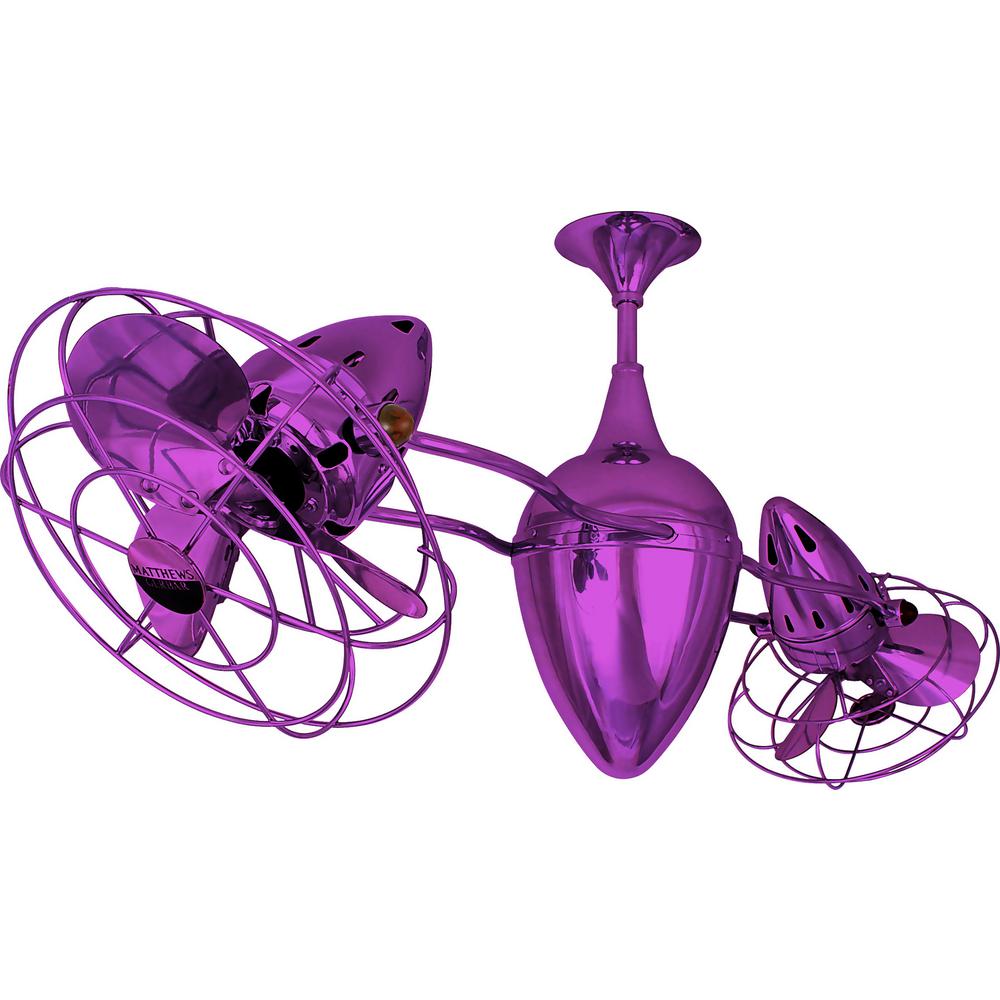 Ar Ruthiane 46 In Indoor Outdoor Ametista Purple Ceiling Fan With Indoor Outdoor Ametista Purple Ceiling Fan With Wall Control