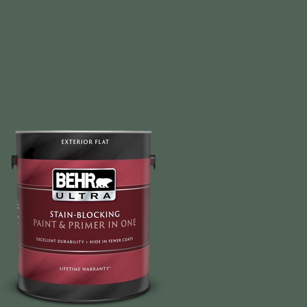 BEHR ULTRA 1 gal. ECC213 Imperial Palm Flat Exterior