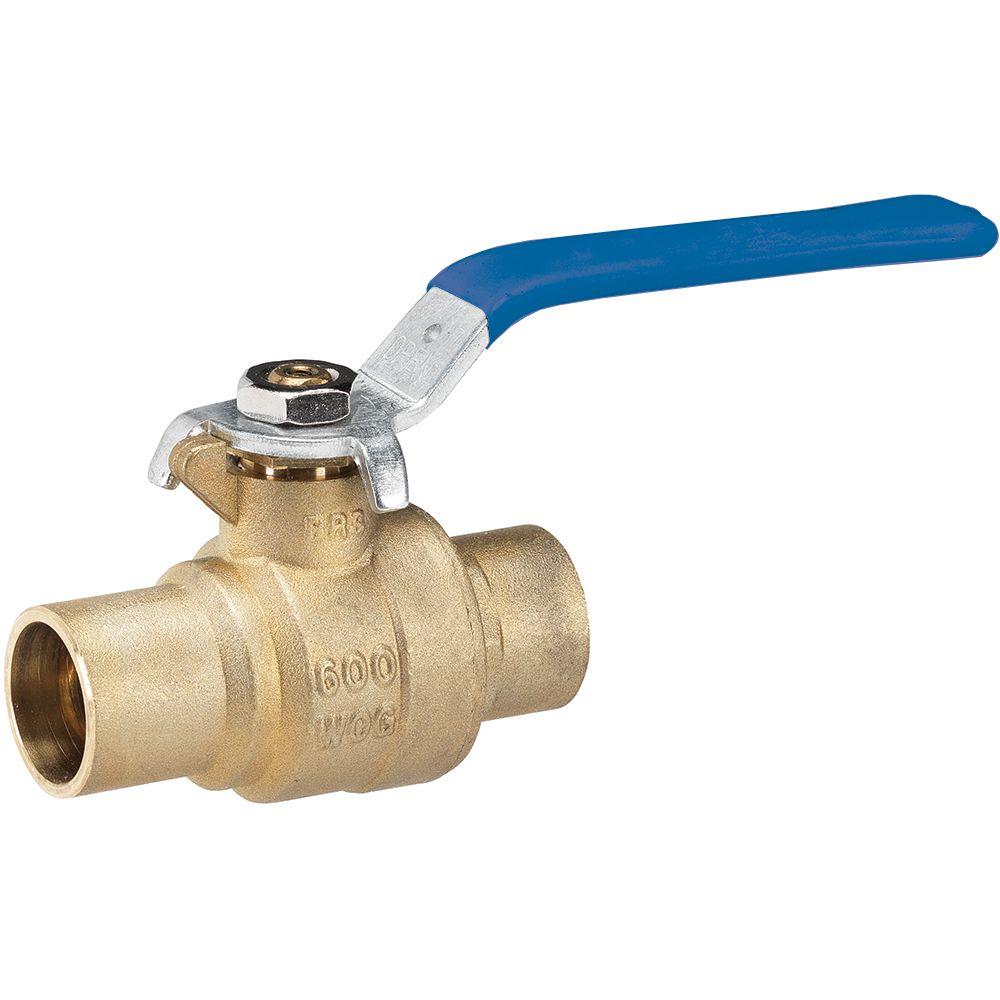 Milwaukee 3/4 in. Lead Free Brass Industrial Sweat x Sweat Ball Valve
