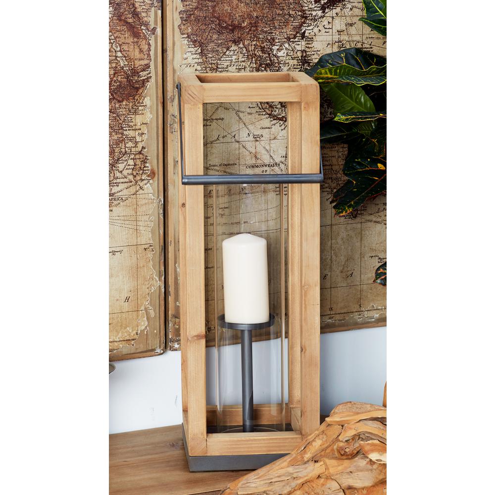 Smart Solar San Rafael II Mission Solar Pillar Candle Lantern in Antique Bronze3960KR1 The