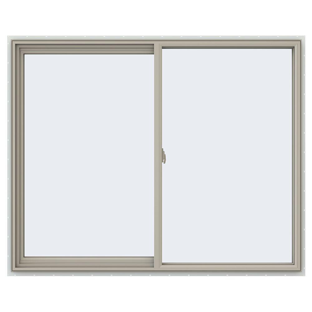 JELD-WEN 59.5 In. X 47.5 In. V-2500 Series Left-Hand Sliding Vinyl ...