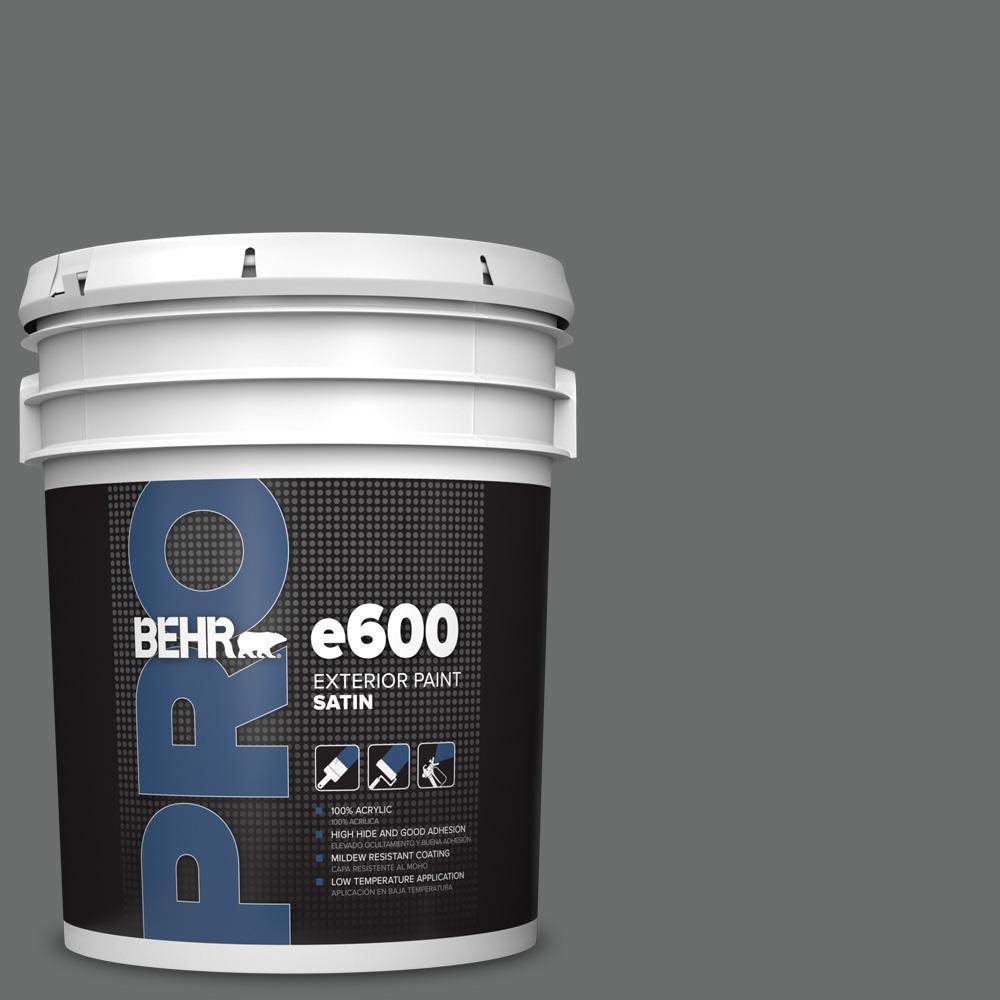 BEHR PRO 5 gal. 770F5 Dark Ash Satin Exterior Paint BEHR PRO 5 gal. 770F5 Dark Ash Satin Exterior Paint