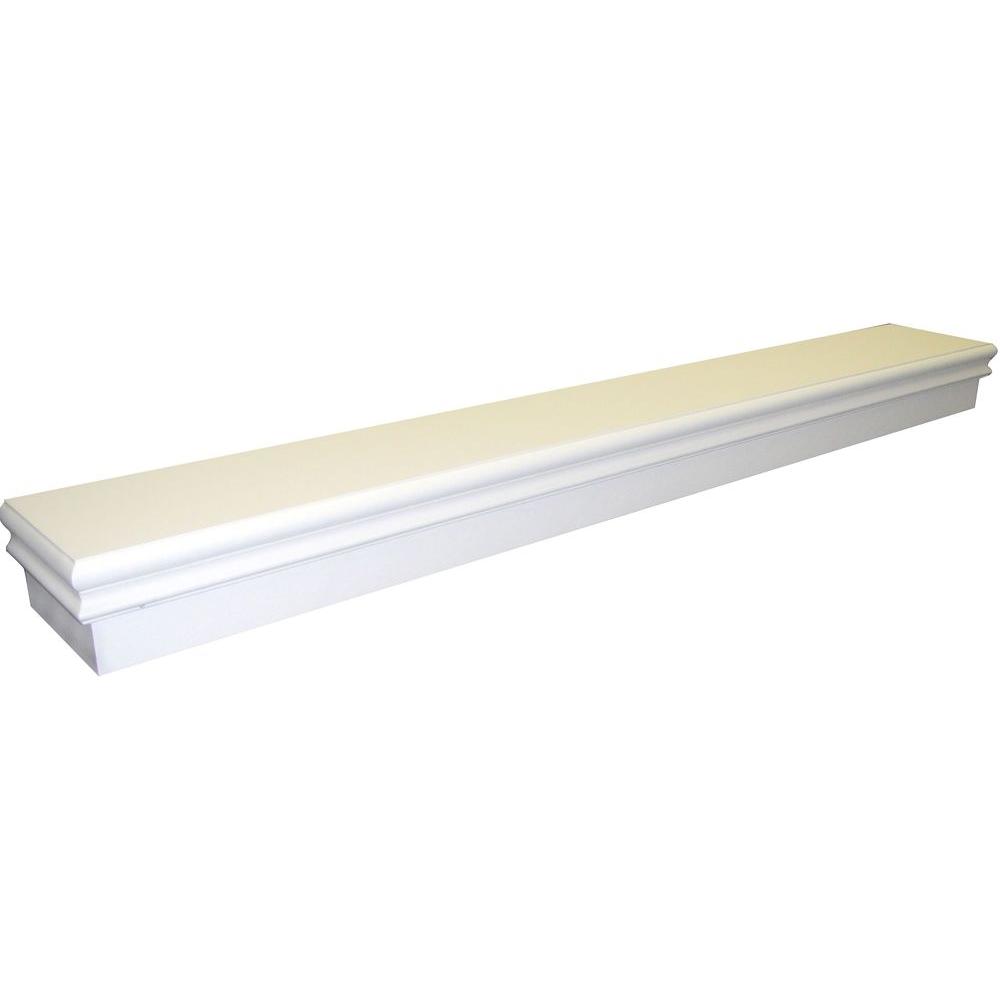 Modern Fireplace Mantel Shelves Mantels The Home Depot White Cap Shelf Mantel