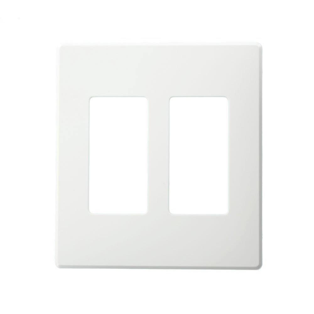 Leviton Wall Plate Switch 4 Gang Decora Screwless Electrical Plastic White Home