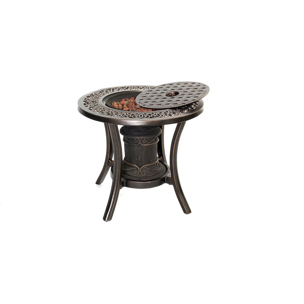 Envelor Hanover Traditions Bronze Round Aluminum Outdoor Coffee