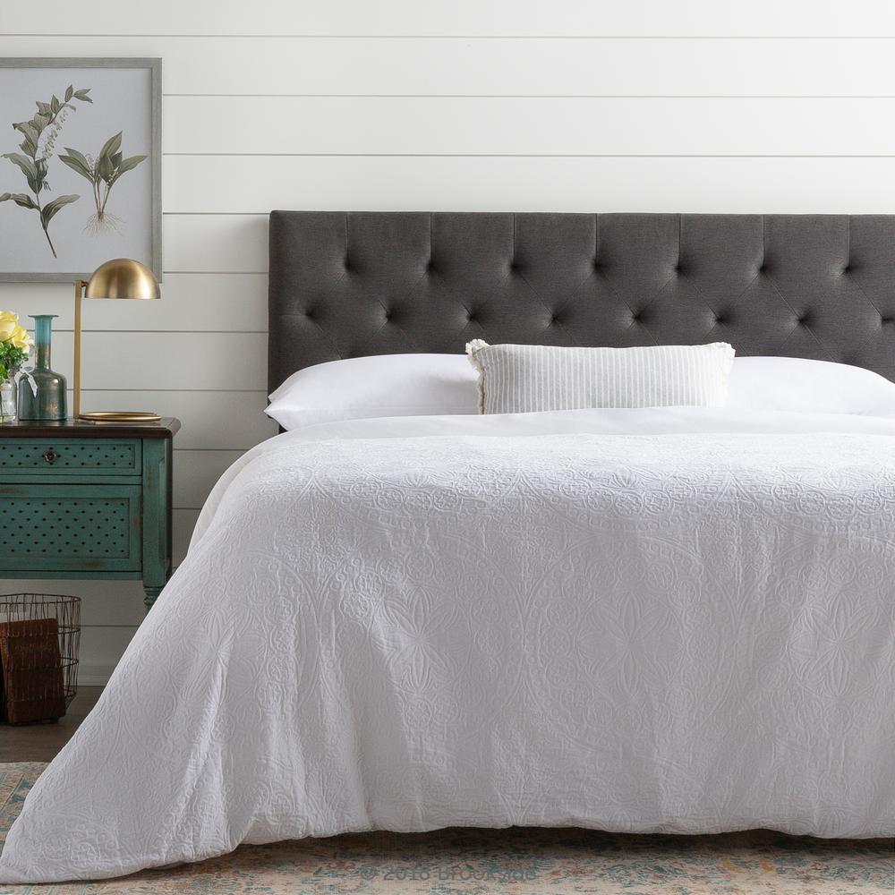 Brookside Emmie Adjule Charcoal King Cal Upholstered Brookside Emmie Adjule Charcoal King Cal Upholstered Headboard