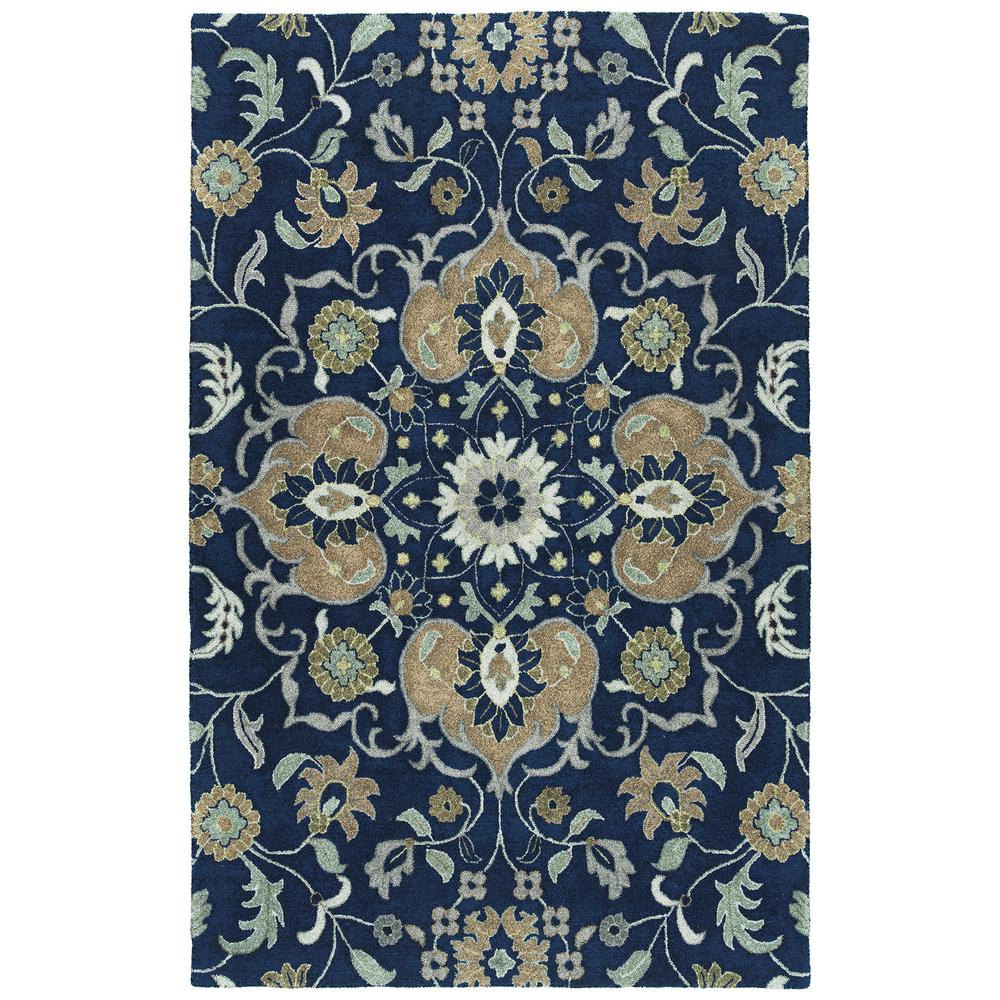 Kaleen Zocalo Navy 8 ft. x 10 ft. Indoor/Outdoor Area Rug-ZOC04-22-810