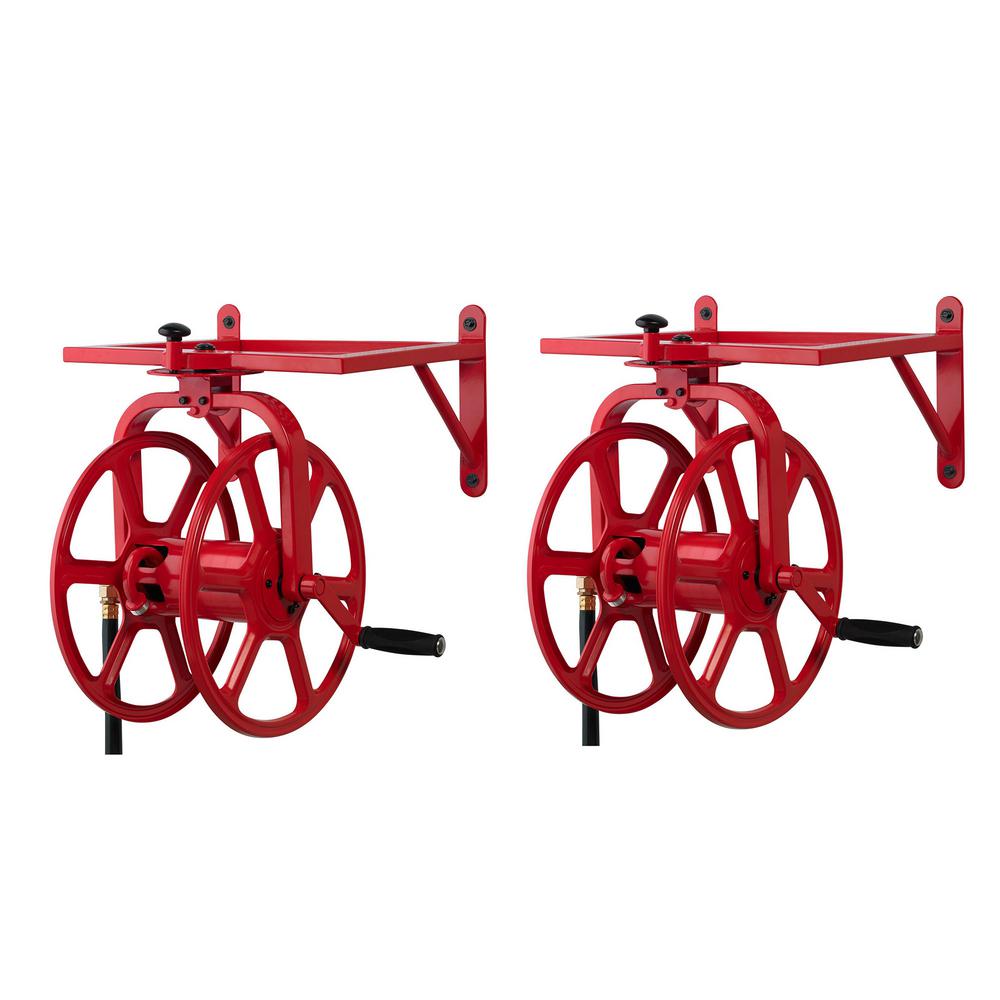 Revolution Industrial Grade Rotating Garden Hose Reel (2-Pack)-2 x LBG