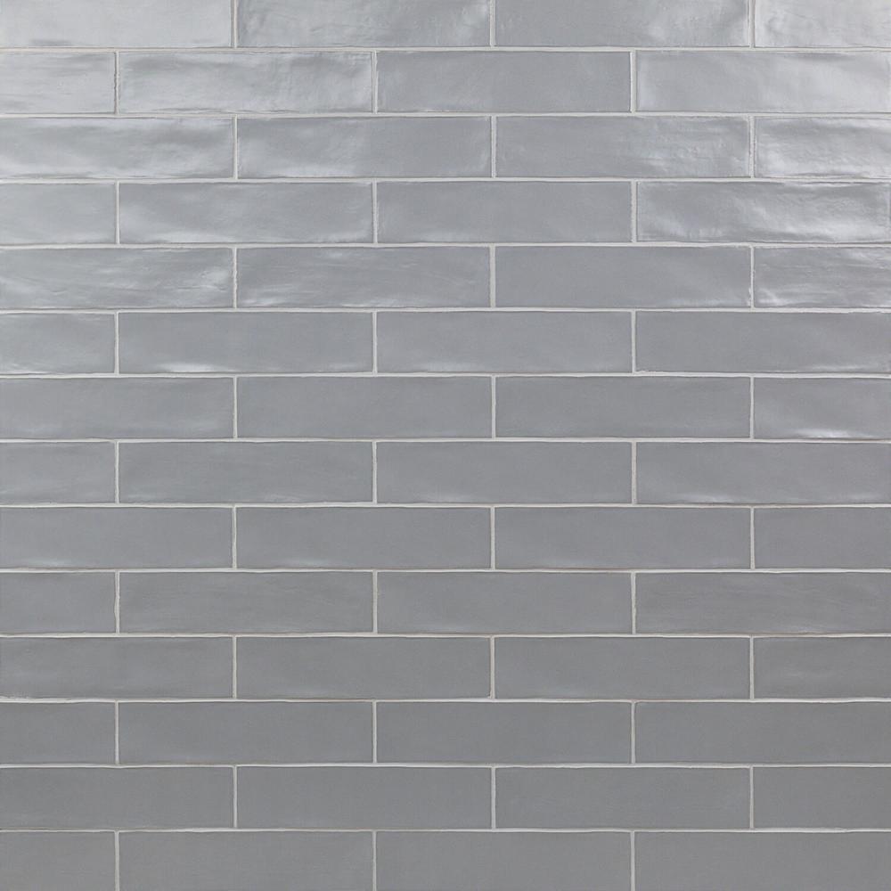 Ivy Hill Tile Strait Gray 3 in. x 12 in. 8 mm Polished Ceramic Subway