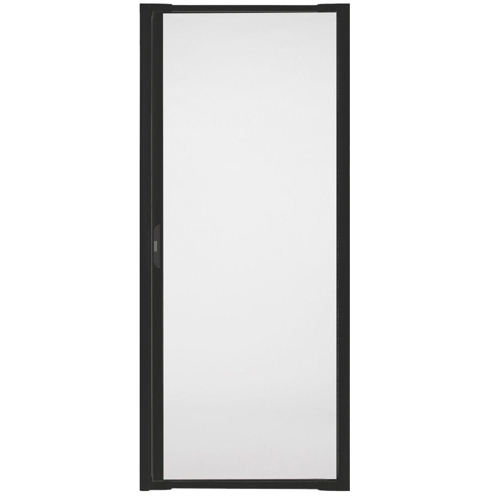 Andersen 36 in. W x 80 in. H LuminAire Black Universal Aluminum Retractable Screen Door93200