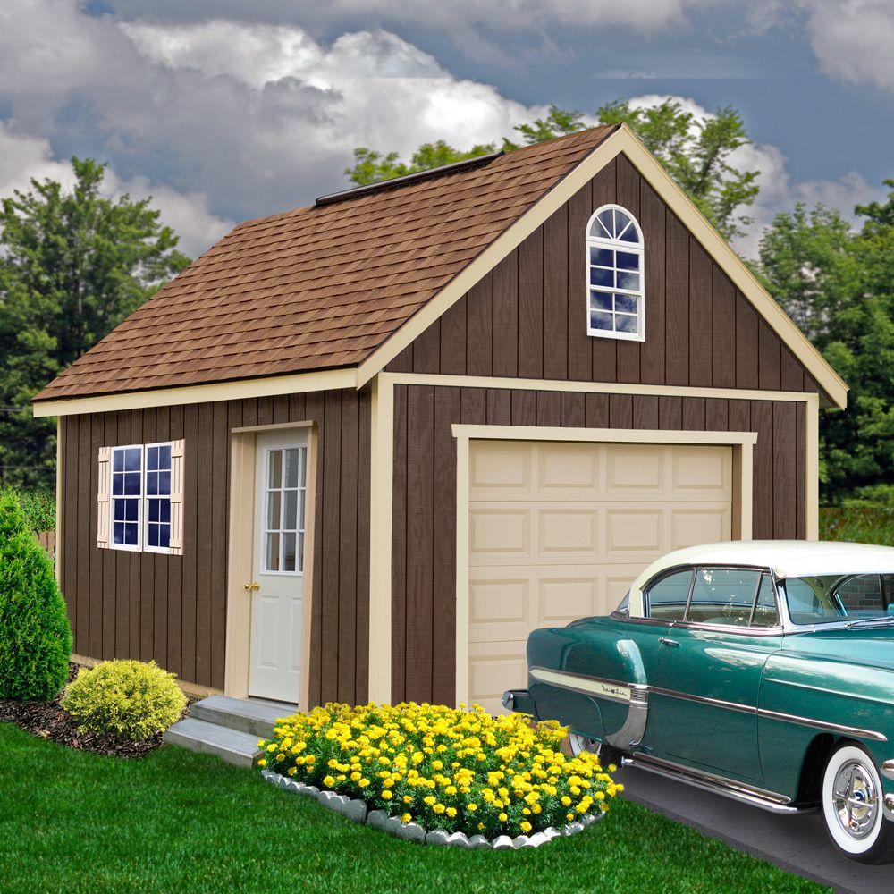 Best Barns Glenwood 12 Ft X 20 Ft Wood Garage Kit Without Floor