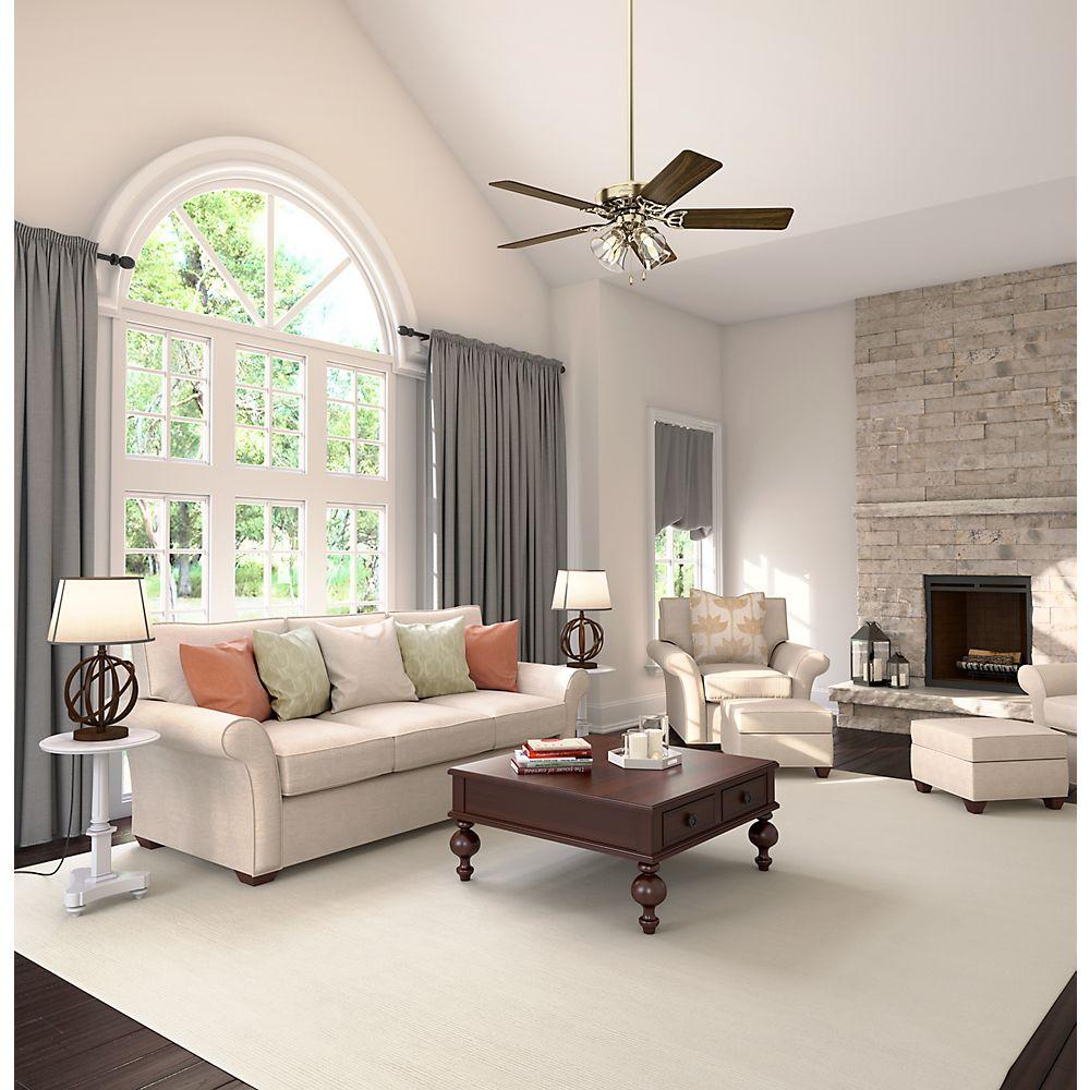 Hunter Studio Series 52 In Indoor Bright Brass Ceiling Fan With Light Kit