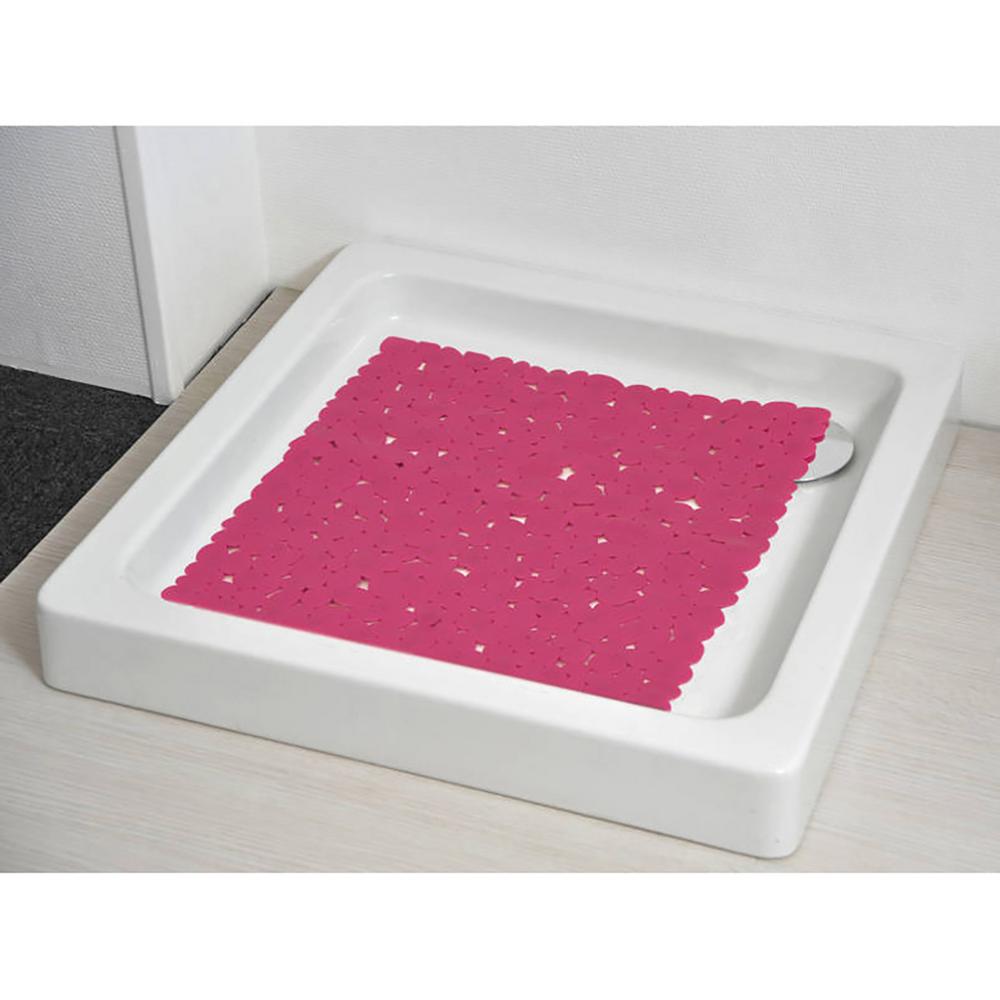 Non Skid Square Bath Shower Mat Pebbles 