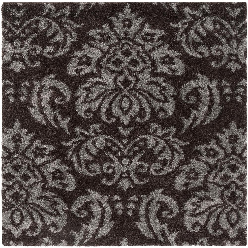 Safavieh Florida Dark Brown Smoke 5 Ft X Square Area Rug