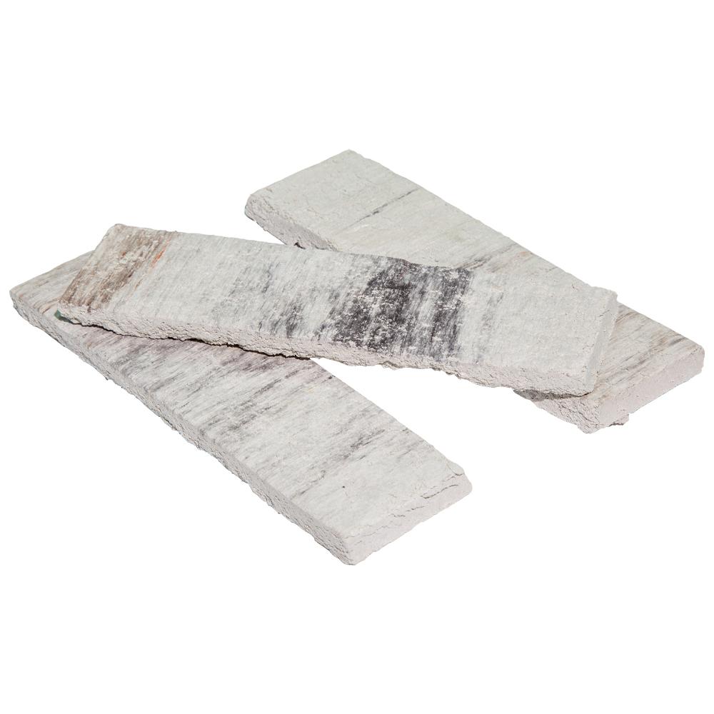 ZBRICK 8 in. x 2.25 in. x 0.44 in. Concrete Americana Silver Thin