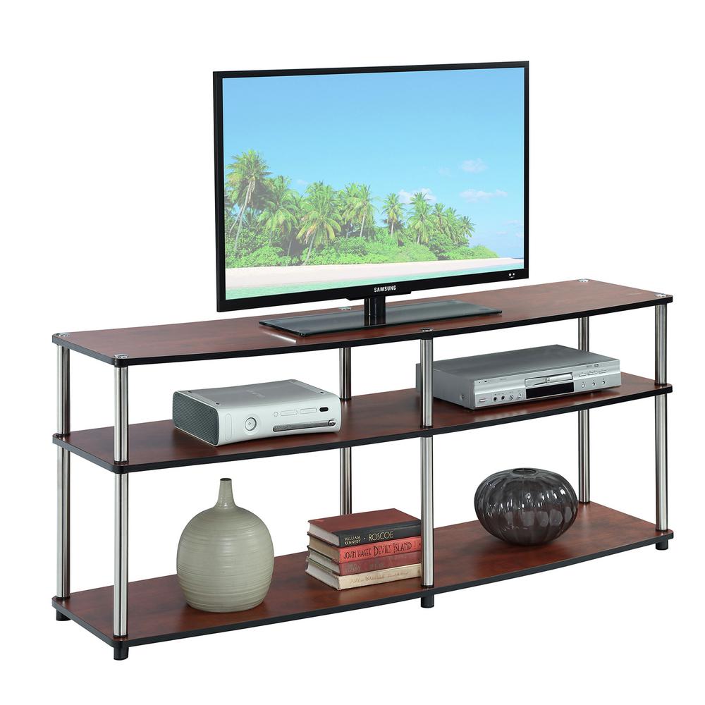Designs2go Cherry 3 Tier 60 In Tv Stand