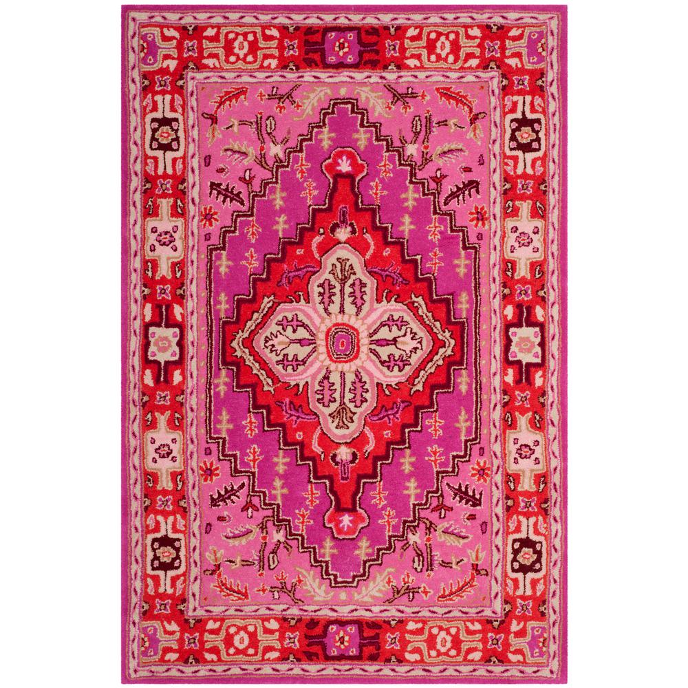 Safavieh Bellagio Red/Pink 4 ft. x 6 ft. Area RugBLG545B4 The Home Depot