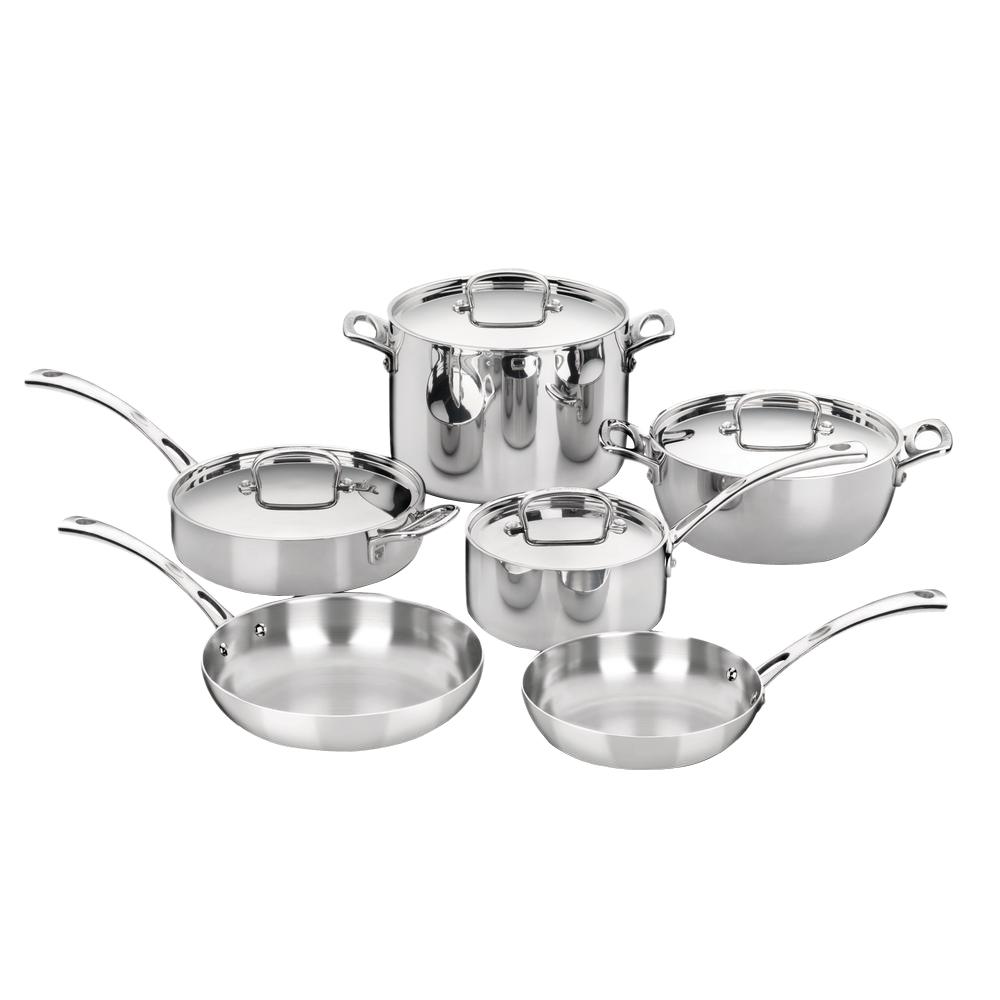 Cuisinart French Classic 10-Piece Stainless Cookware Set with Lids by Cuisinart