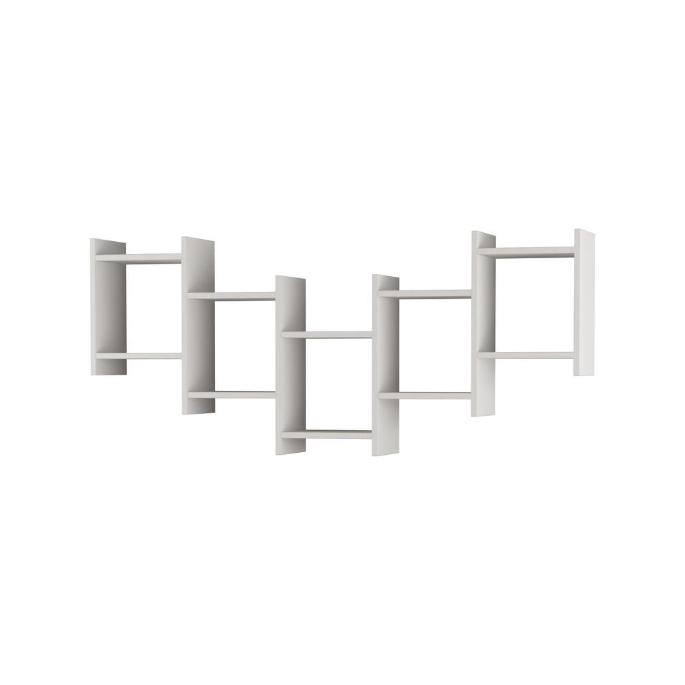 Ada Home Decor Willett White Modern Wall Shelf DCRW2231 The Home Depot