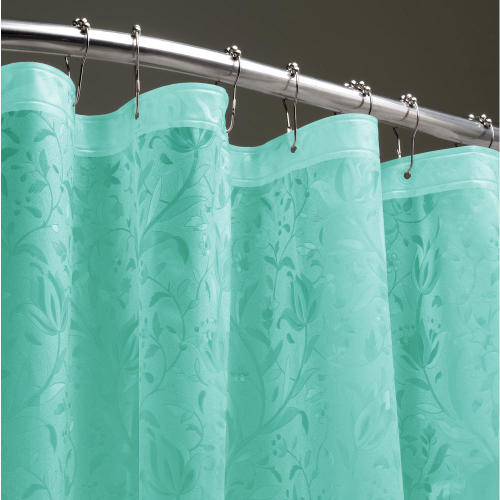 Floral 72 in. Ocean 3D Shower CurtainL3DOC The Home Depot