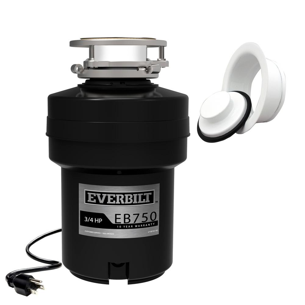 Everbilt 1/2 HP Standard Continuous Feed Garbage Disposal with