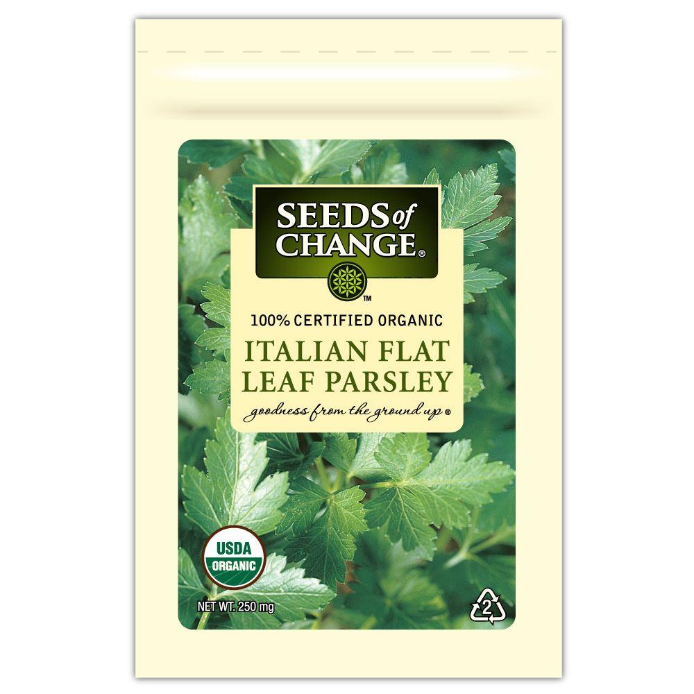 Seeds Of Change Parsley Italian Flat Leaf 1 Pack The Home Depot