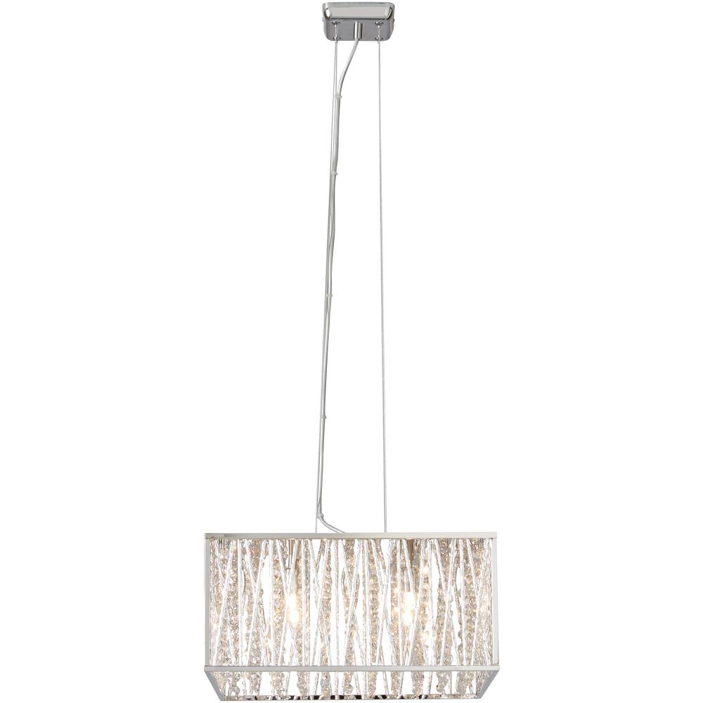 Home Decorators Collection Saynsberry 4 Light Chrome And Crystal