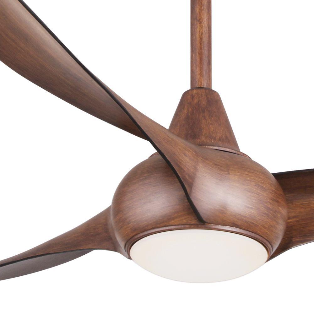 Minka Aire Light Wave 52 In Integrated Led Indoor Distressed Koa Ceiling Fan With Remote Control Minka Aire Light Wave 52 In Integrated Led Indoor Distressed Koa Ceiling Fan With Remote Control