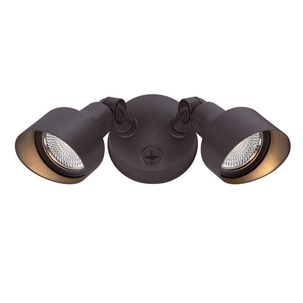 Acclaim Lighting Flood Lights Collection 2 Light Architectural Bronze Outdoor Led Light Fixture