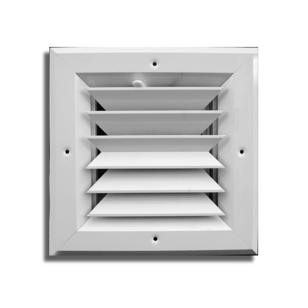 Truaire 6 In X 6 In 2 Way Aluminum Square Ceiling Diffuser Ha502