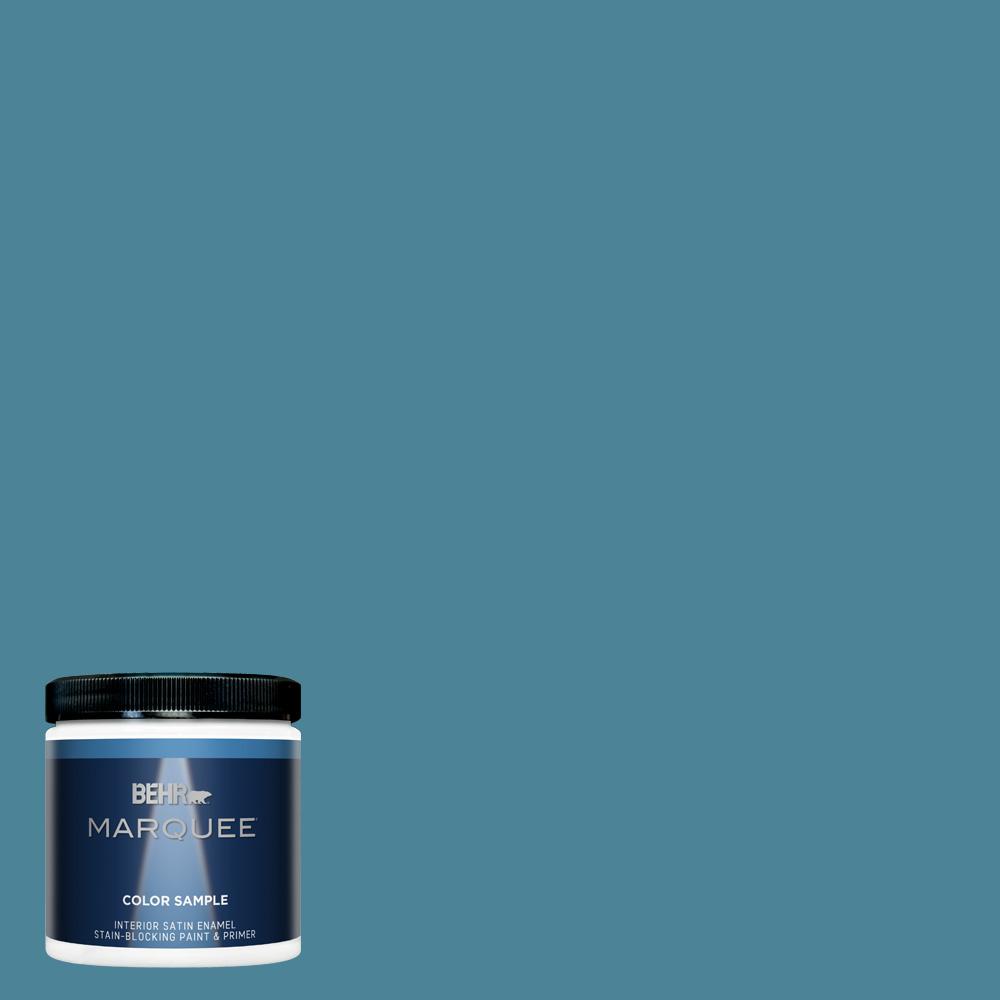BEHR MARQUEE 8 oz. S4805 Blue Moon Bay OneCoat Hide BEHR MARQUEE 8 oz. S4805 Blue Moon Bay OneCoat Hide