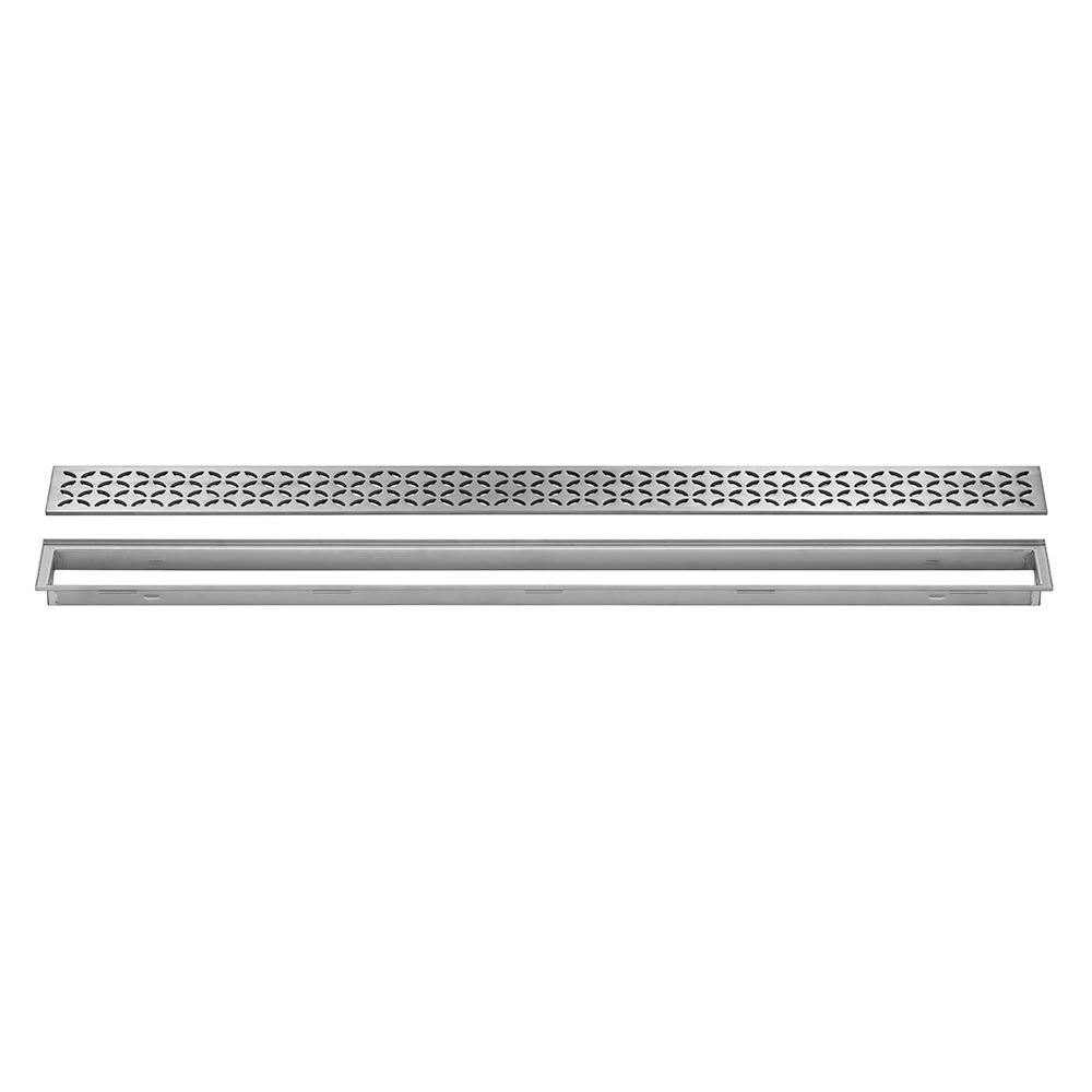 Schluter Kerdi Line Brushed Stainless Steel 31 1 2 In Floral