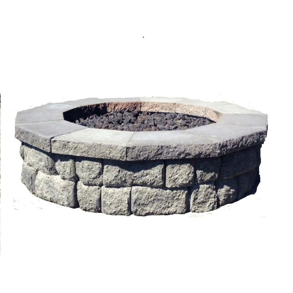 Unbranded 60 in. Highland Granite Fire Pit Kit-FP101 - The Home Depot