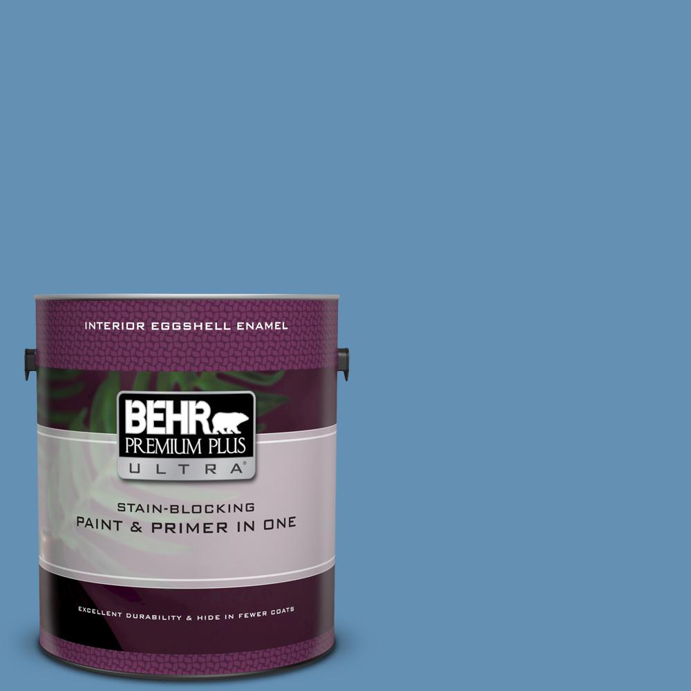 Behr Premium Plus Ultra 1 Gal M510 4 Brittany Blue Eggshell Enamel M510 4 Brittany Blue Eggshell Enamel Interior