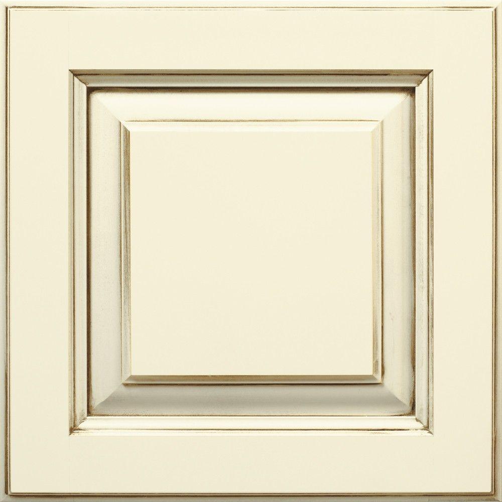 White Thomasville Kitchen Cabinets The Home Depot 14 5x14 5 In Cabinet Door Sample Plaza Cotton With Amaretto Creme