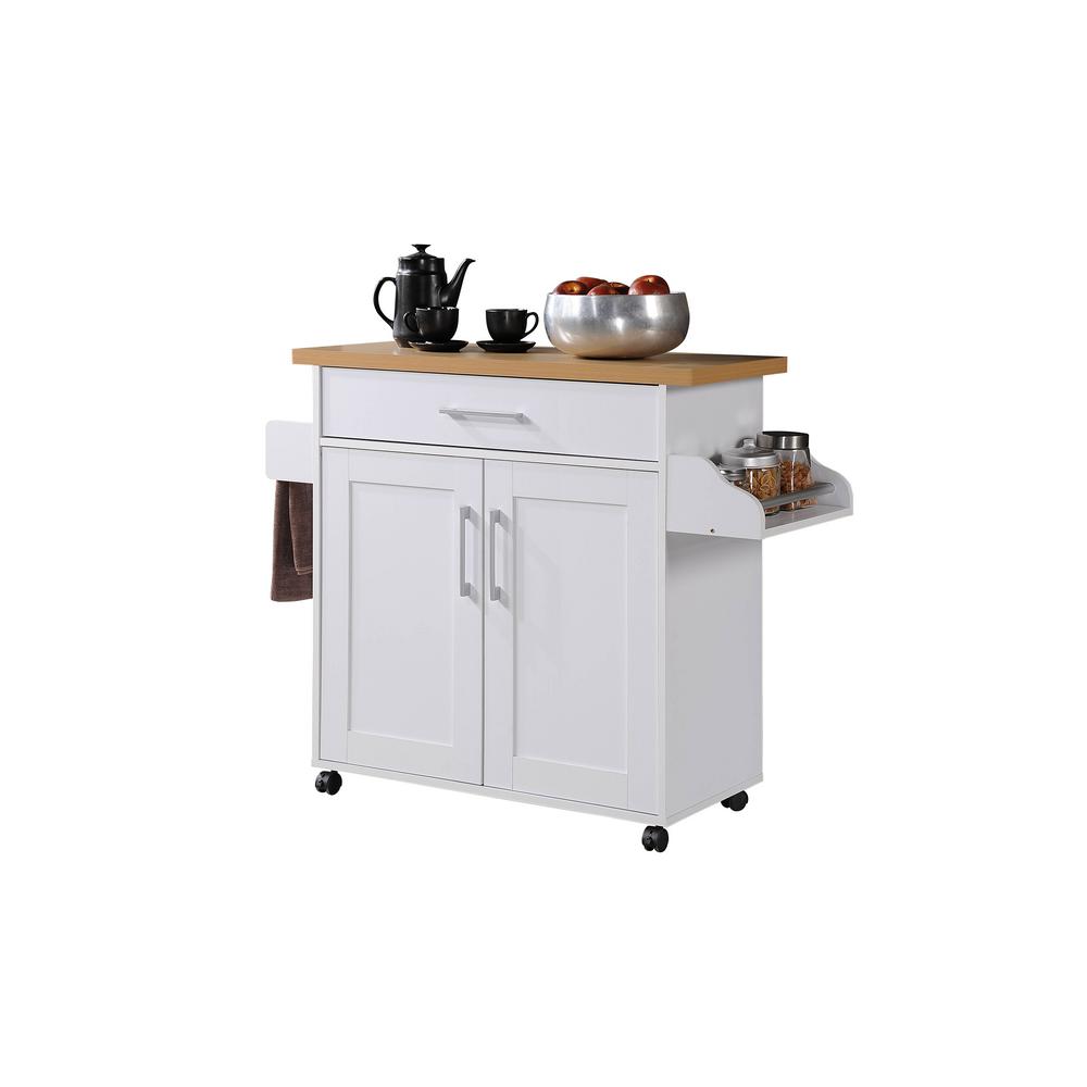 Hodedah White Kitchen Island With Spice Rack And Towel Holder Hik78 White The Home Depot,Wardrobe Built In Cabinets For Small Bedroom Philippines