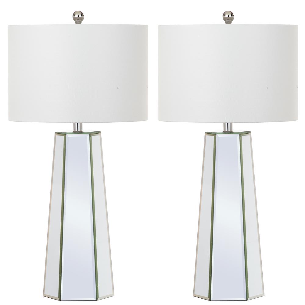 mirrored table lamp set