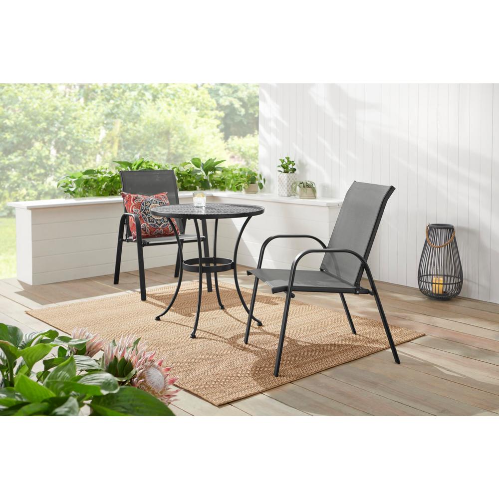 Hampton Bay Black Outdoor Dining Chairs Patio Chairs The Home Depot