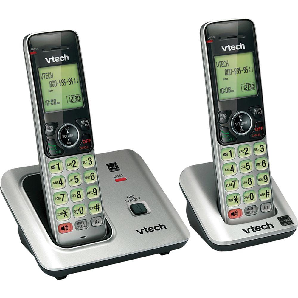 VTech 2 Handset Cordless Phone System with Caller ID and Call Waiting ...