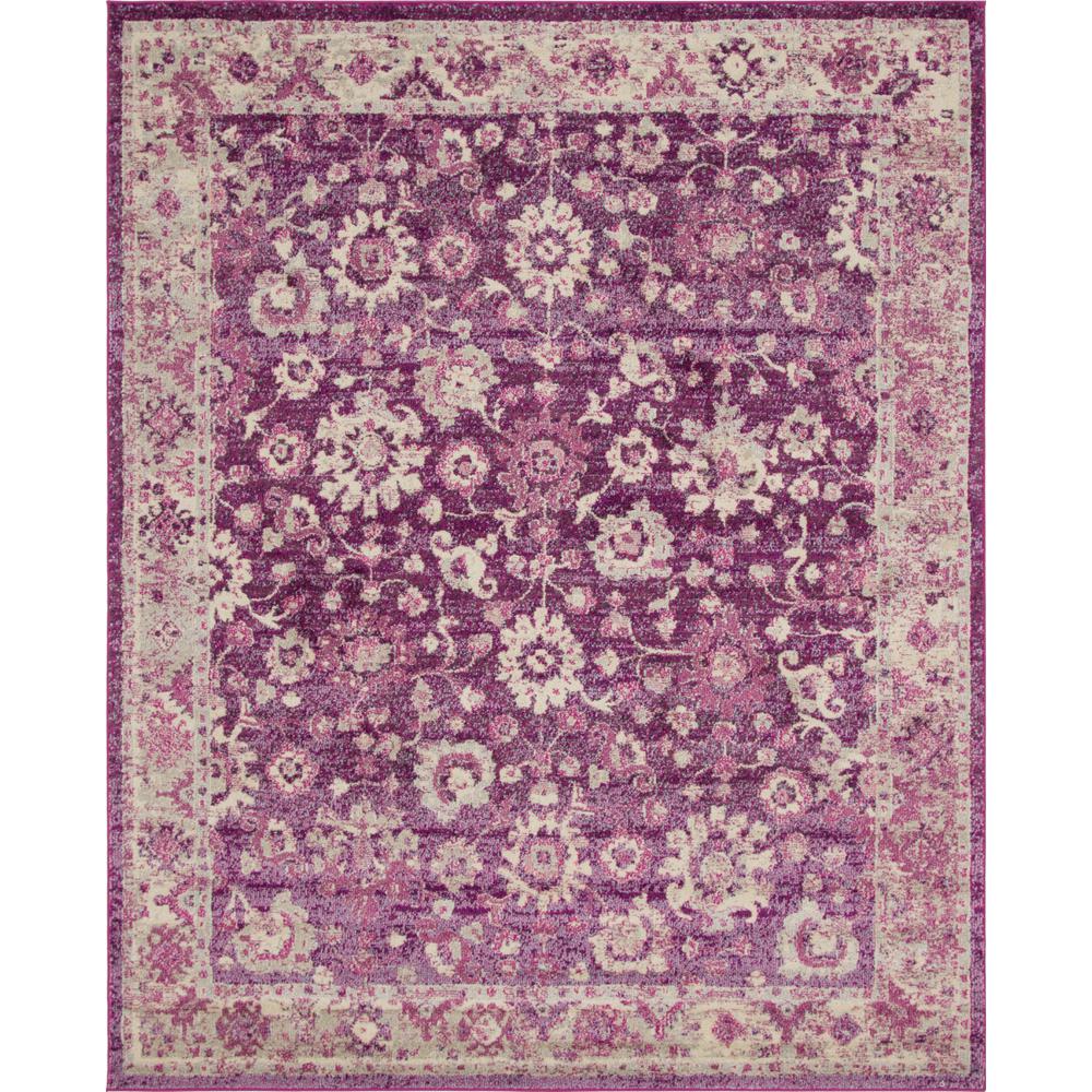 Unique Loom Penrose Krystle Purple 8 Ft X 10 Area Rug