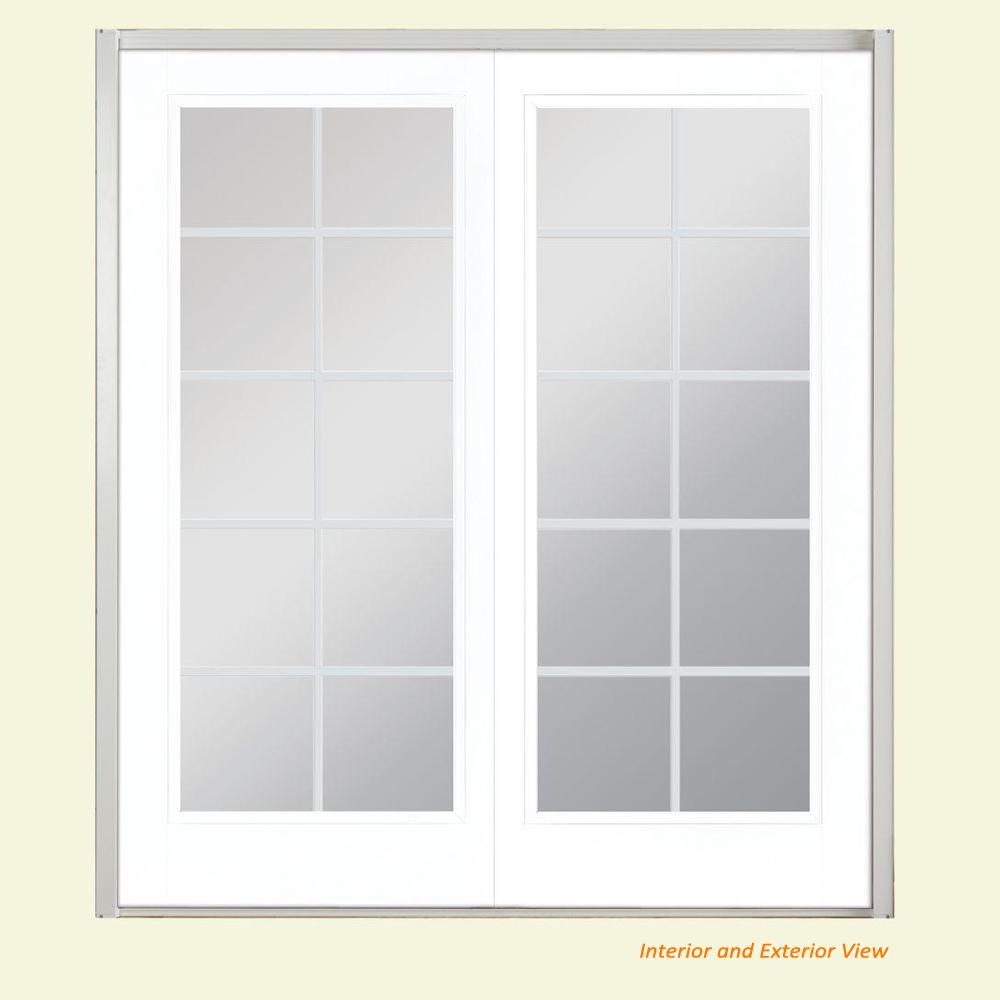 Masonite 72 in. x 80 in. Ultra White Fiberglass Prehung RightHand