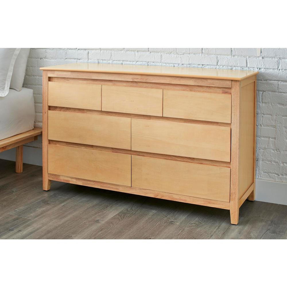 Stylewell Alanis Natural Finish Wood 7 Drawer Dresser 54 3 In W