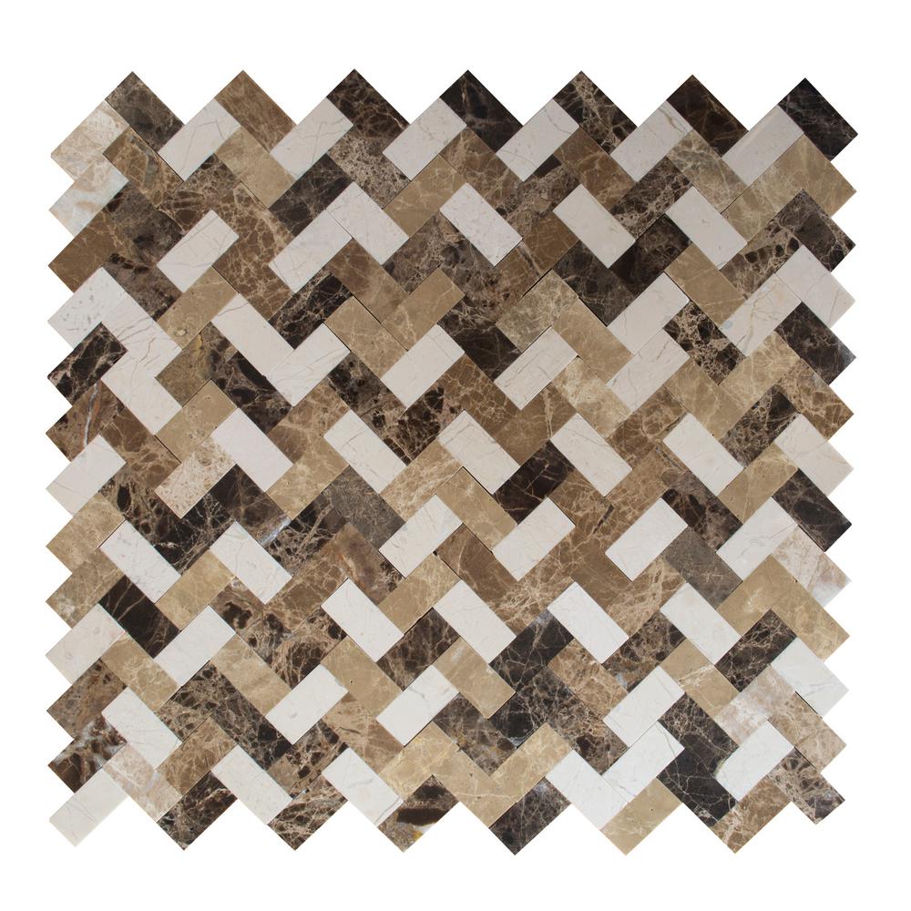 Herringbone Fireplace Brown Tan Tile Backsplashes Brown Tan Tile Backsplashes